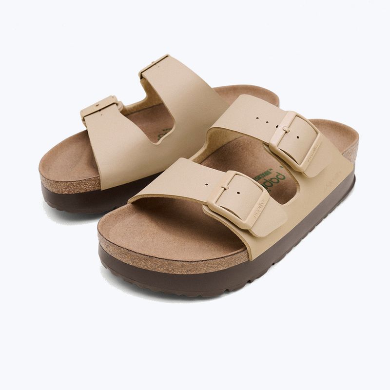 Šľapky BIRKENSTOCK Arizona Flex Platform Birko-Flor sandcastle 4