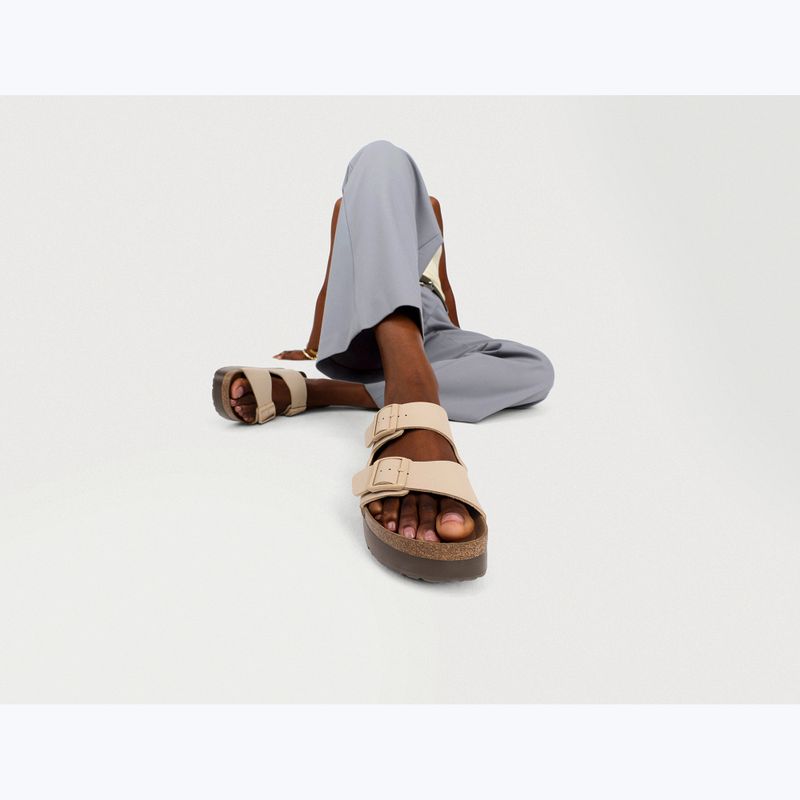 Šľapky BIRKENSTOCK Arizona Flex Platform Birko-Flor sandcastle 7