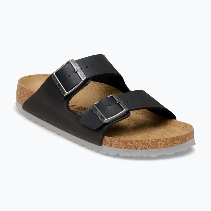 Šľapky BIRKENSTOCK Arizona Birko-Flor black/light gray