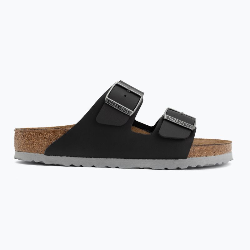 Šľapky BIRKENSTOCK Arizona Birko-Flor black/light gray 2