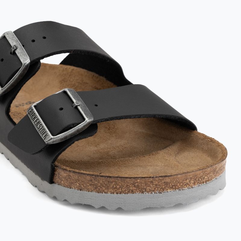 Šľapky BIRKENSTOCK Arizona Birko-Flor black/light gray 7