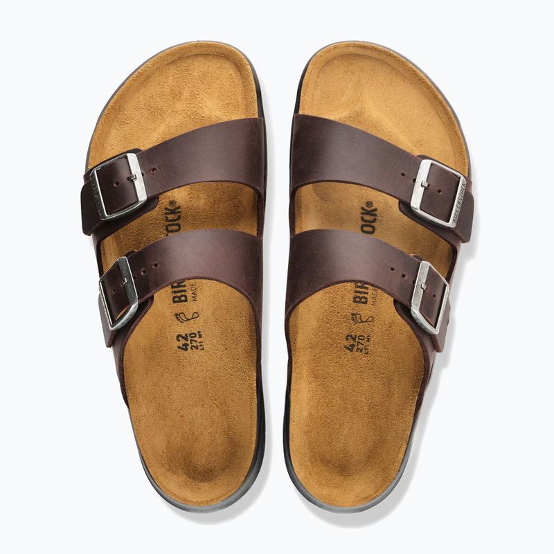 Pánske šľapky BIRKENSTOCK Arizona Crosstown Oiled Leather Regular habana/black 4