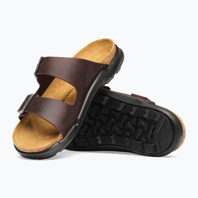 Pánske šľapky BIRKENSTOCK Arizona Crosstown Oiled Leather Regular habana/black 5