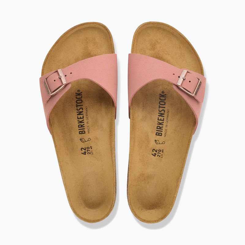 Dámske šľapky BIRKENSTOCK Madrid Birkibuc Úzke ružová hlinená 4