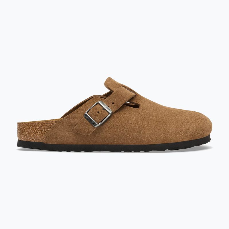 Šľapky BIRKENSTOCK Boston Suede Leather dark tea 2