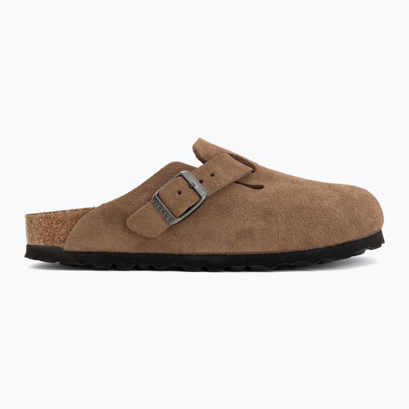 Šľapky BIRKENSTOCK Boston Suede Leather dark tea 2