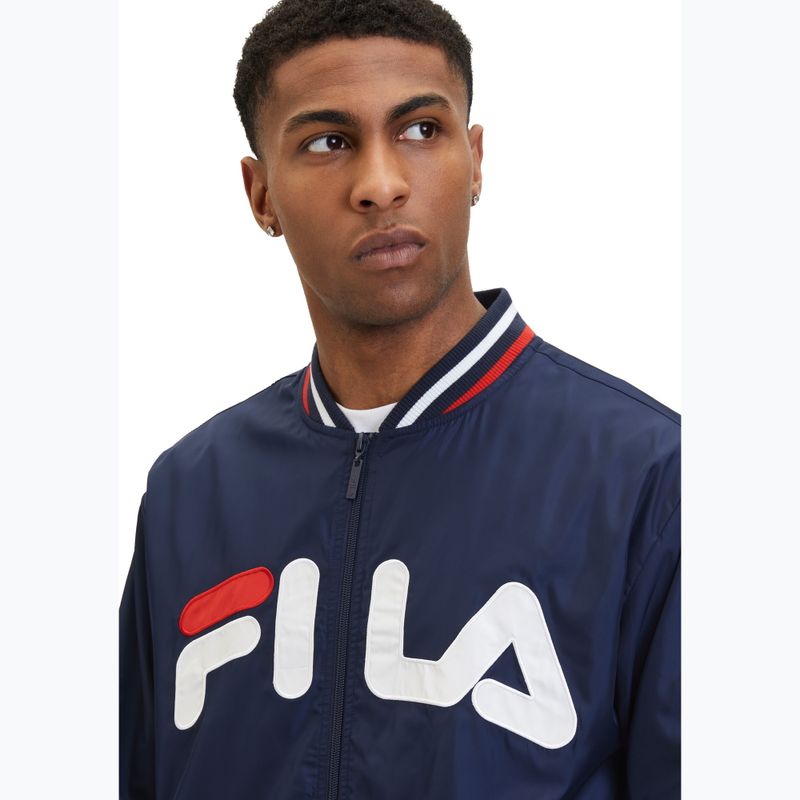 Pánska bunda FILA Logrono Logo Bomber black iris 4