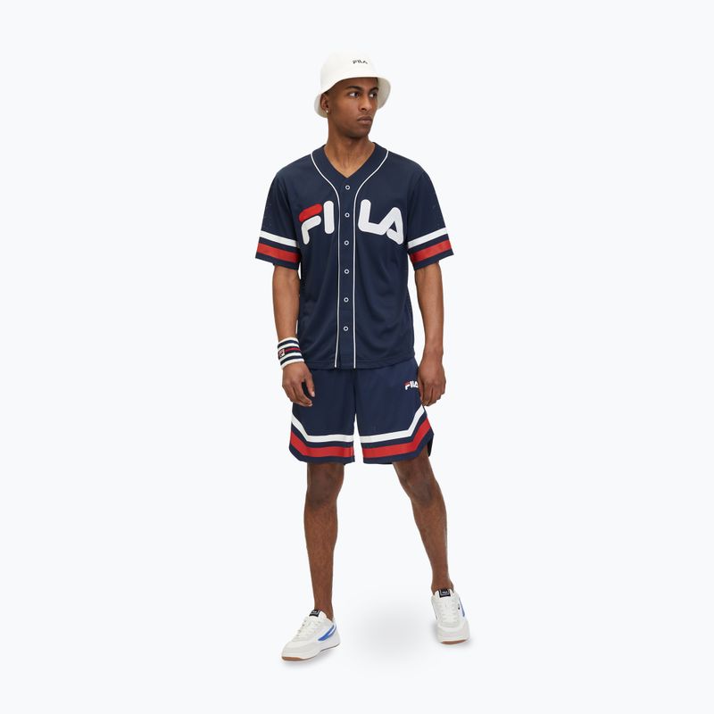 Pánske tričko FILA Lashio Baseball black iris 2