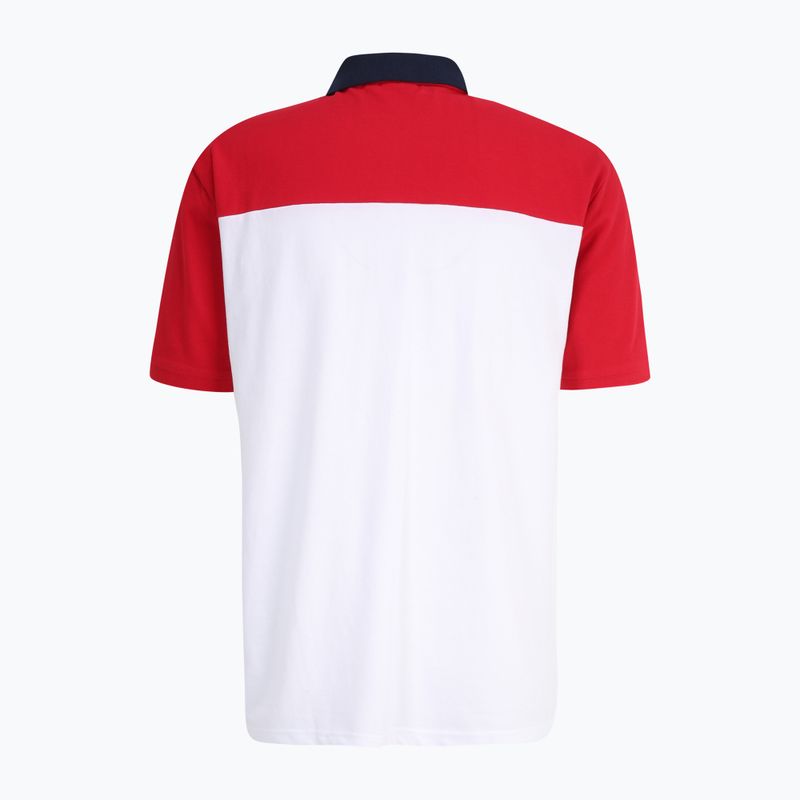 Pánske polo tričko FILA Lianshan Blocked bright white-true red 6