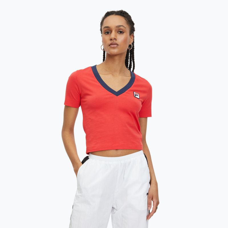 Dámske tričko FILA Ludhiana true red
