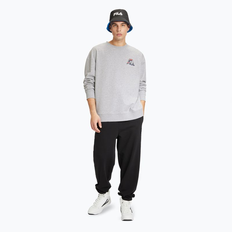 Pánska mikina FILA Lahti Crew light grey melange 2