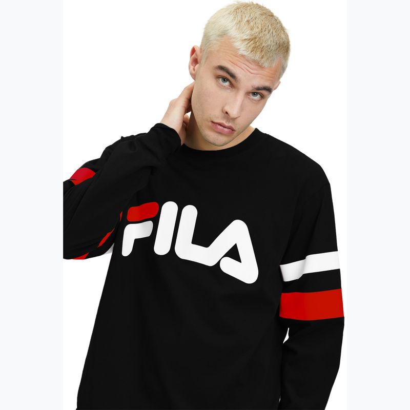 Pánska mikina FILA Luohe Oversized Crew black 4