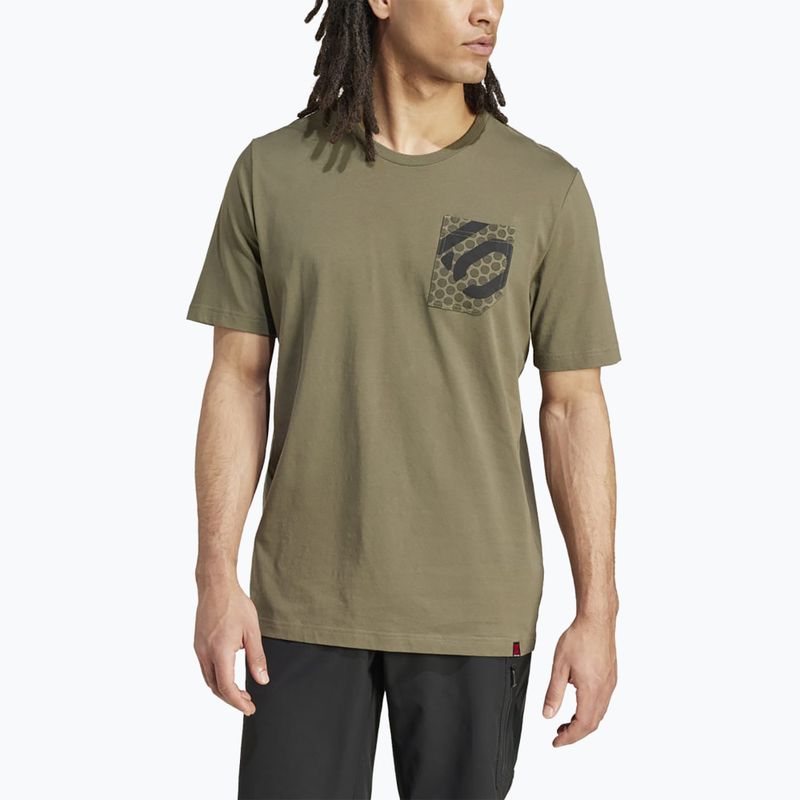Pánske cyklistické tričko adidas FIVE TEN Brand Of The Brave Tee olive strata 4