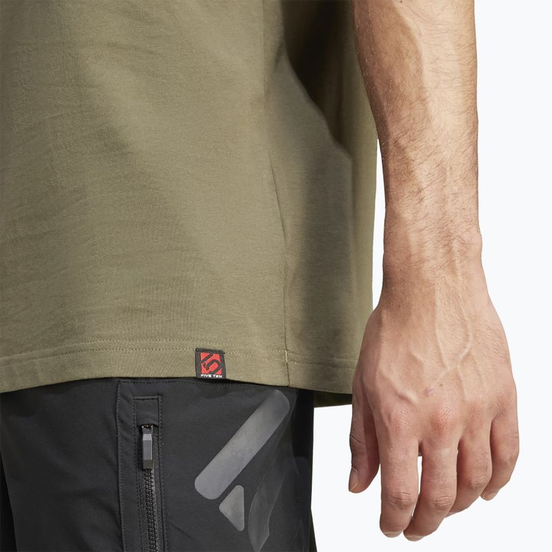 Pánske cyklistické tričko adidas FIVE TEN Brand Of The Brave Tee olive strata 6
