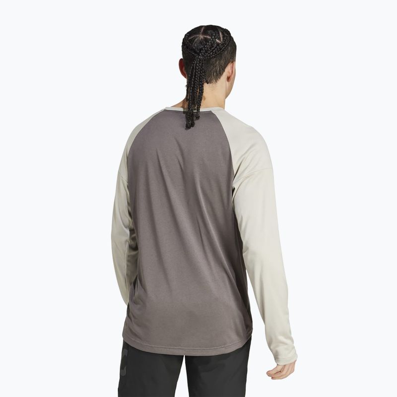 Pánsky cyklistický dres adidas FIVE TEN s dlhým rukávom charcoal/putty grey 2