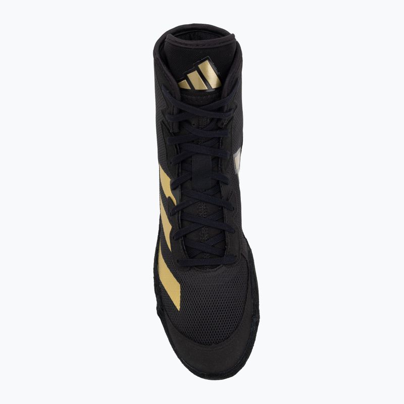 Zápasnícke topánky adidas Adizero core black/gold metallic 5