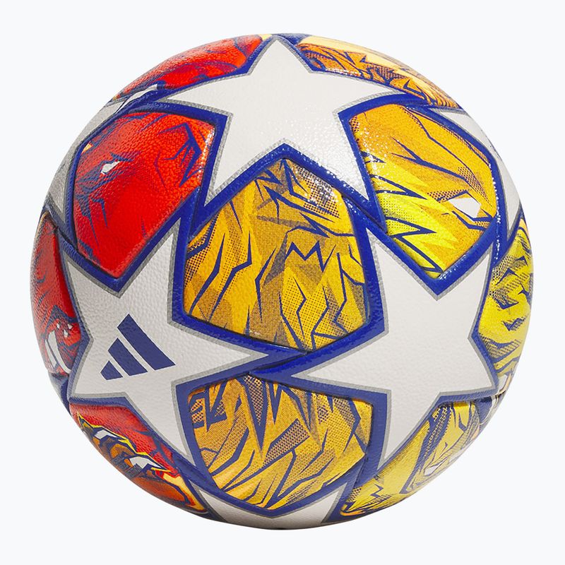 Futbalová lopta adidas UCL Competition 23/24 white/glow blue/flash orange rozmiar 4 2