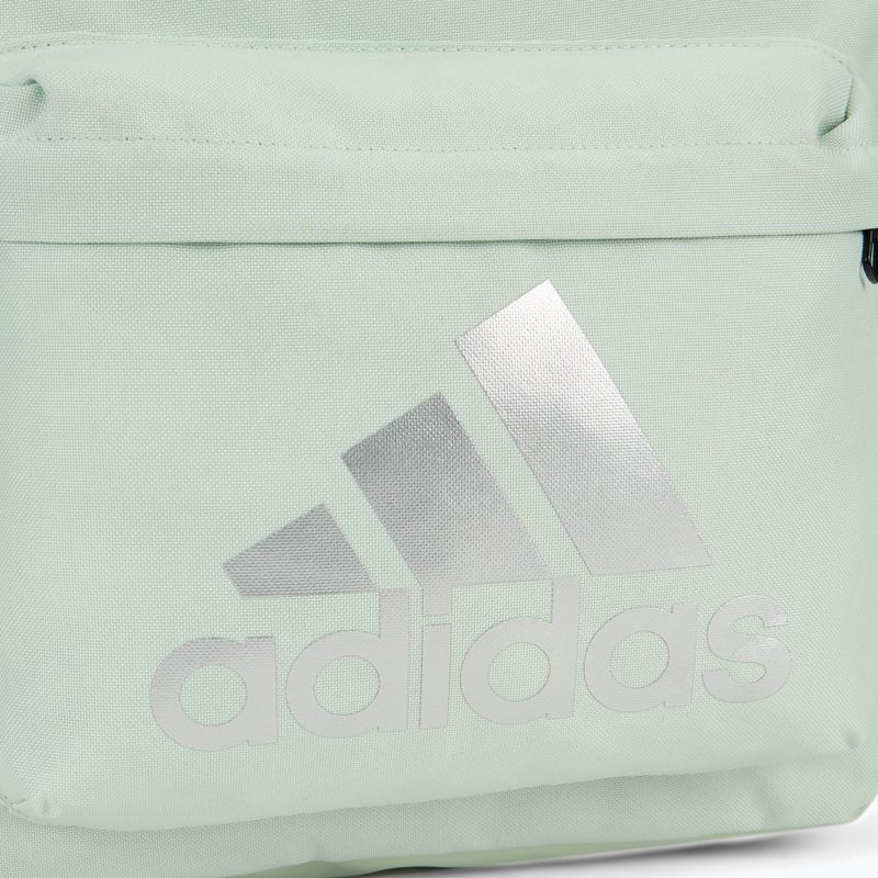 adidas Classic Badge Of Sport batoh 27,5 l ľanová zelená/strieborná metalíza 4