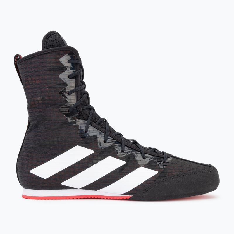 Boxerské topánky adidas Box Hog 4 core black/cloud white/pure ruby 2