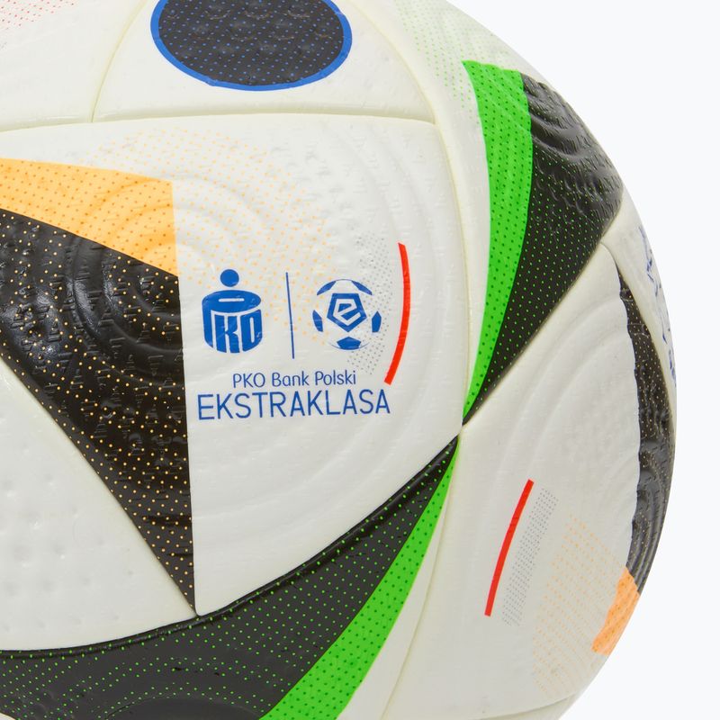 Futbalová lopta adidas Ekstraklasa Pro white/black/glow blue veľ.  5 3