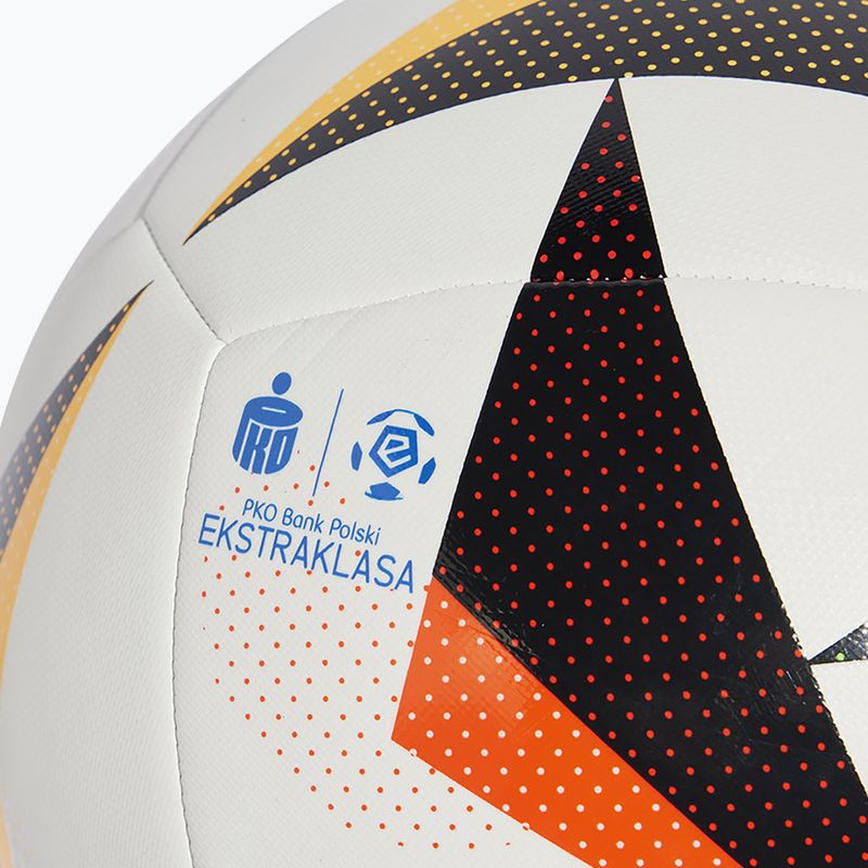 Futbalová lopta adidas Ekstraklasa Training white/black/glow blue veľ.  5 4