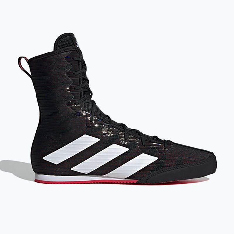 Boxerské topánky adidas Box Hog 4 core black/cloud white/pure ruby 3