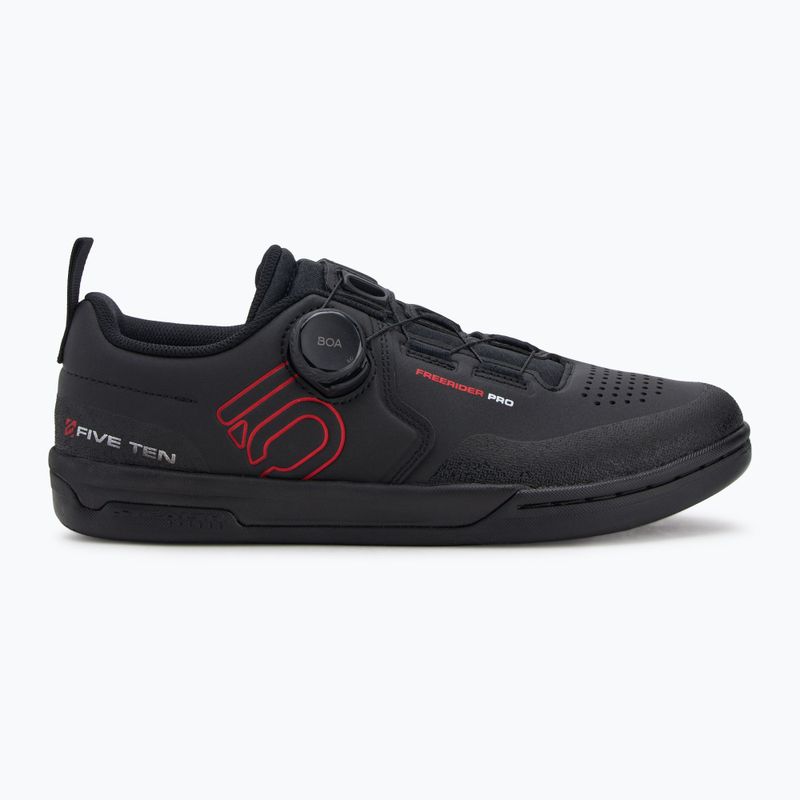 Pánska cyklistická obuv adidas FIVE TEN Freerider Pro Boa core black/red/cloud white 2