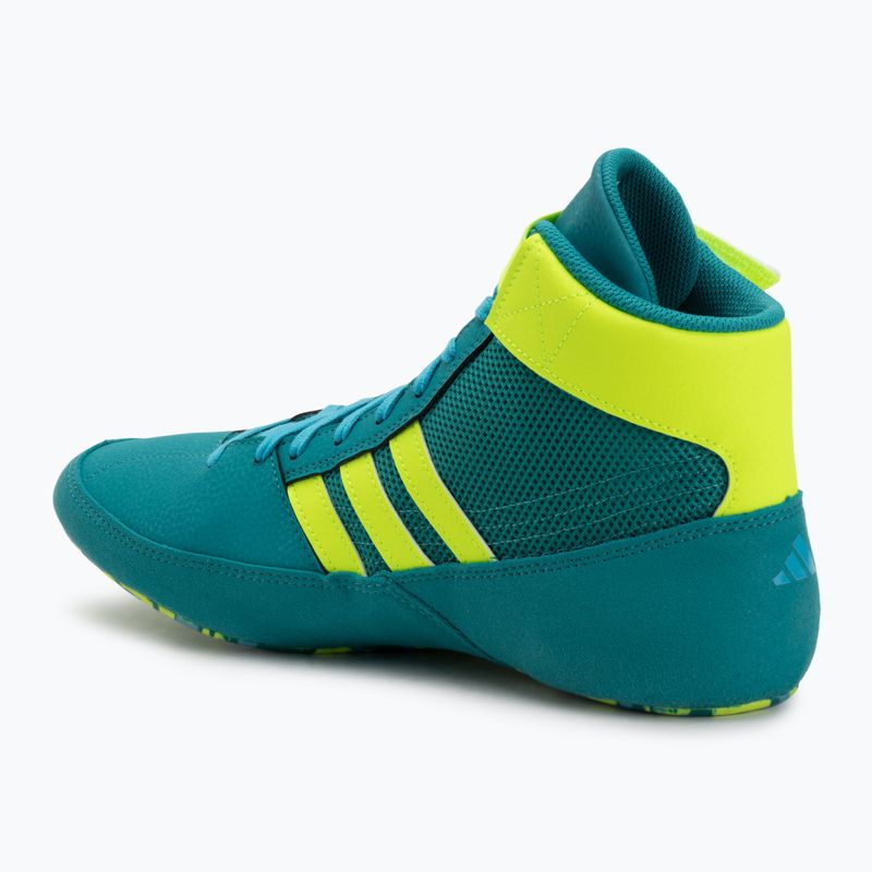 Boxerské topánky adidas HVC purple team/lucid lemon/signal cyan 3