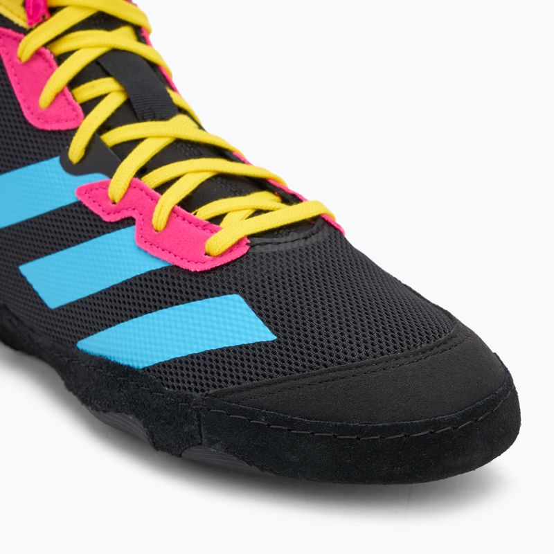 Boxerské topánky adidas Adizero black/signal cyan/shock pink 7