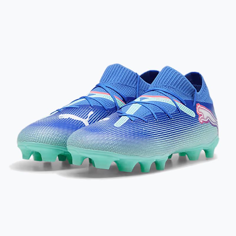 Pánska futbalová obuv/ kopačky PUMA Future 7 Pro FG/AG bluemazing/puma white/electric peppermint 8