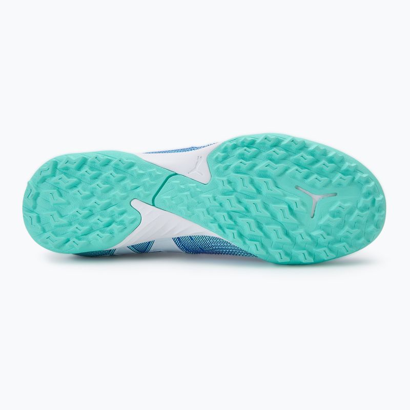 Detské kopačky PUMA Future 7 Match TT + Mid Jr modré/biele/elektrické mätové 4