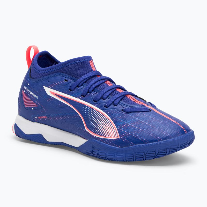 Detské kopačky PUMA Ultra 5 Match It + Mid Jr lapis lazuli/puma white/sunset glow