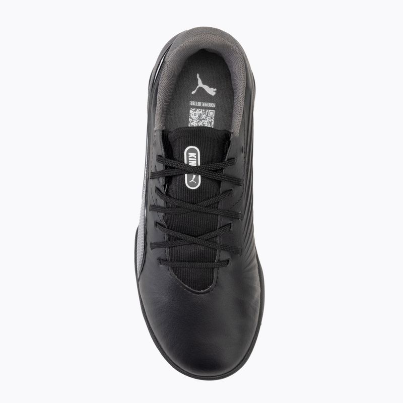 Detská futbalová obuv/ kopačky PUMA King Match TT Jr puma black/puma white/cool dark gray 5