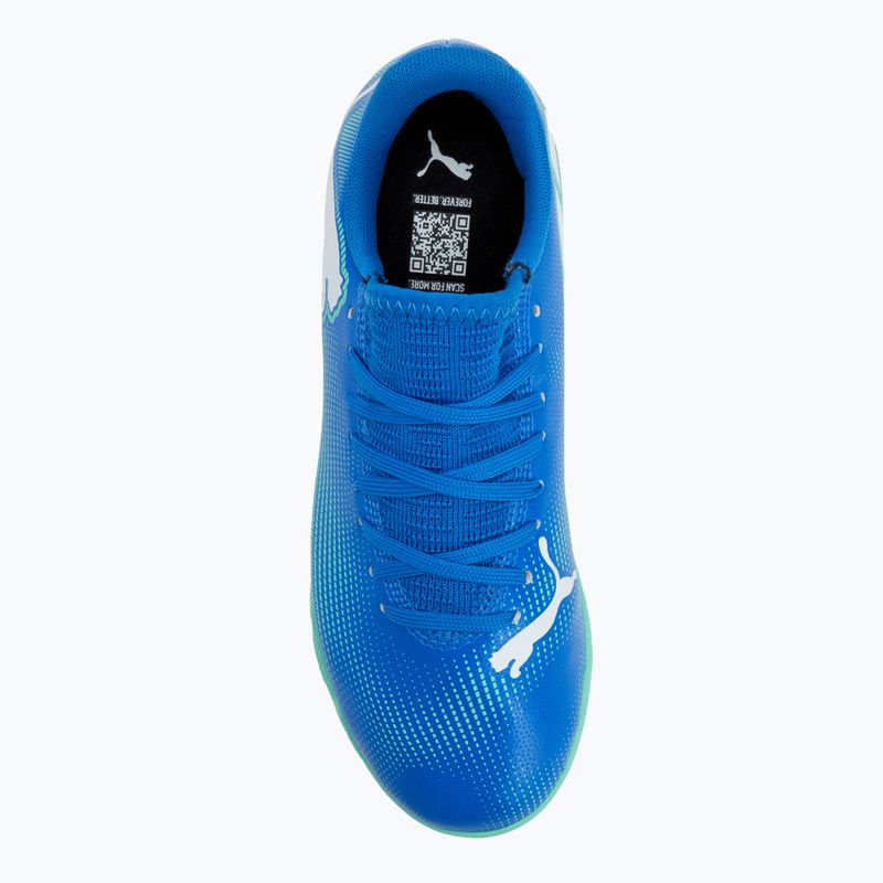 Detské kopačky PUMA Future 7 Play It hyperlink blue/mint/puma white 5