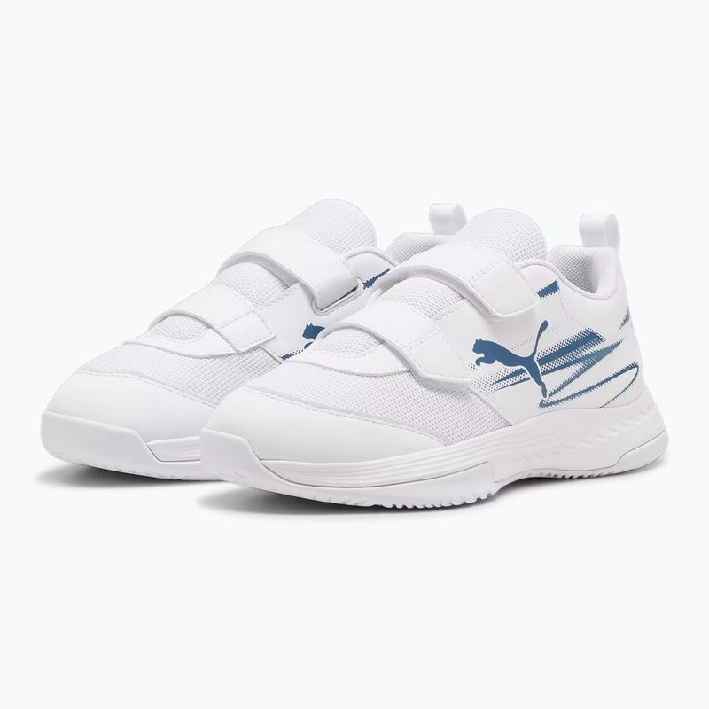 Detská halová športová obuv PUMA Varion II V Jr puma white/blue horizon 8