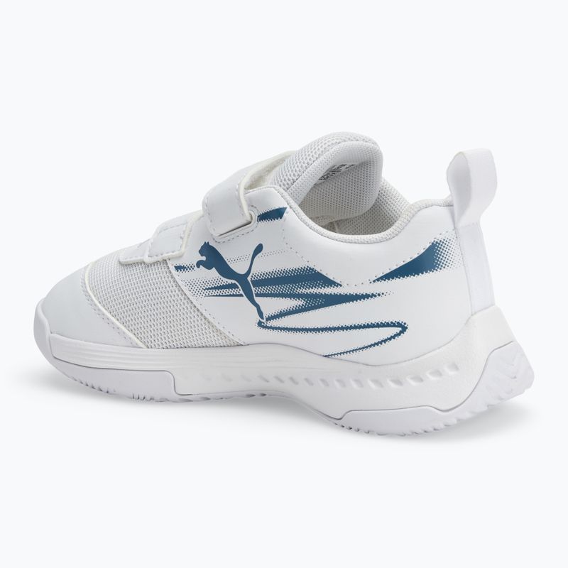 Detská halová športová obuv PUMA Varion II V Jr puma white/blue horizon 3