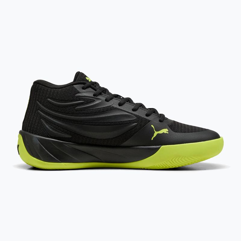 Pánska basketbalová obuv PUMA Court Pro puma black/electric lime 3