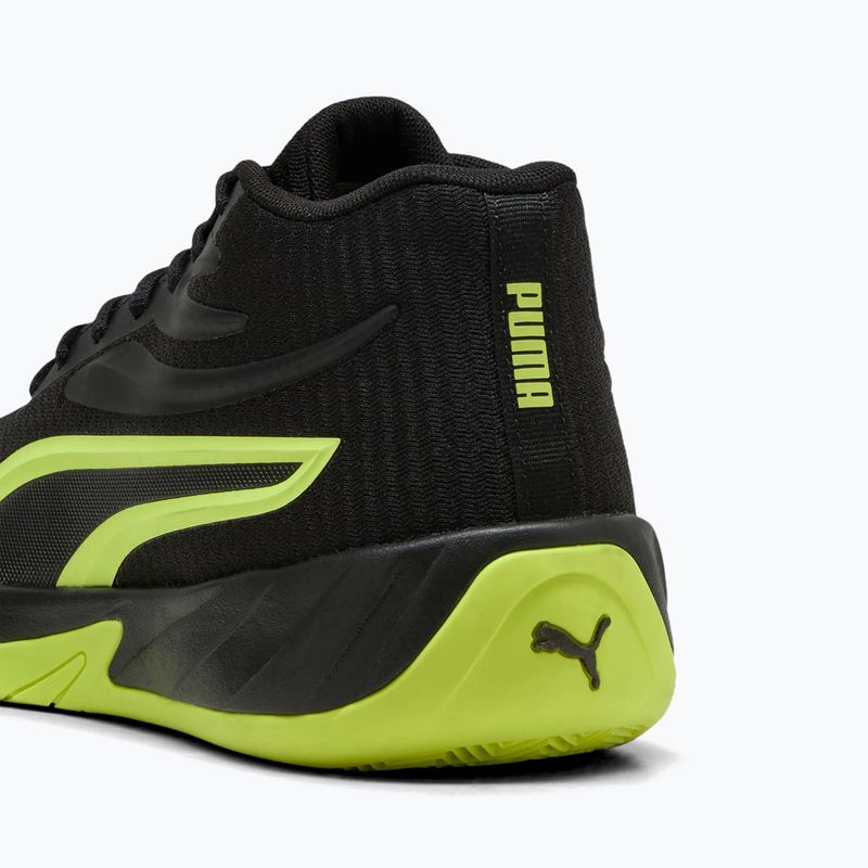 Pánska basketbalová obuv PUMA Court Pro puma black/electric lime 6