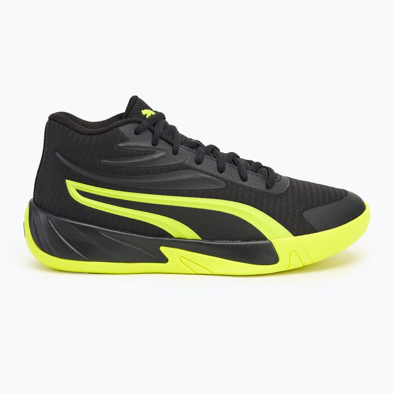Pánska basketbalová obuv PUMA Court Pro puma black/electric lime 2