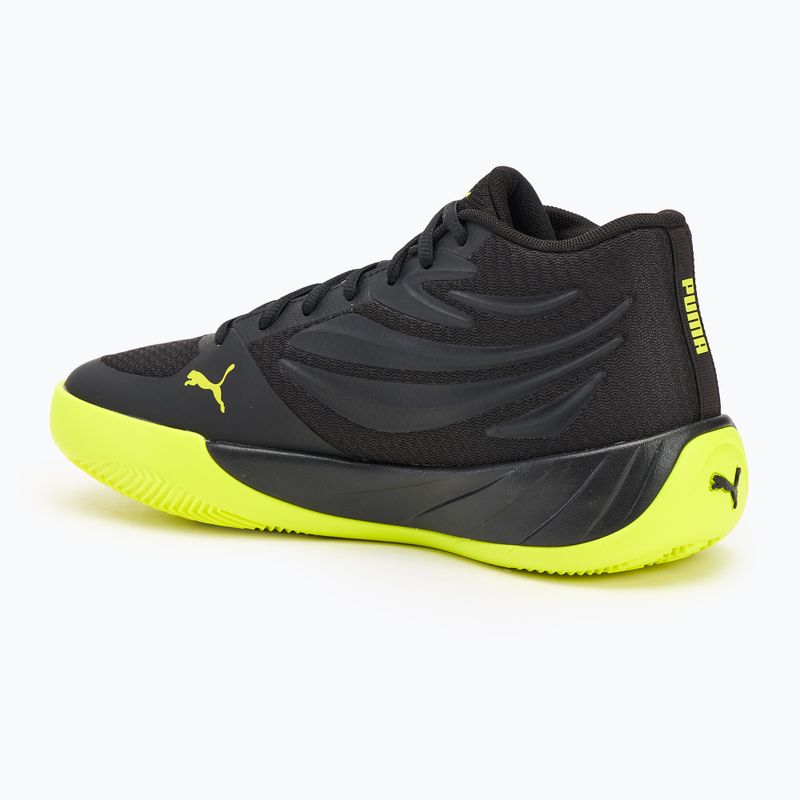 Pánska basketbalová obuv PUMA Court Pro puma black/electric lime 3