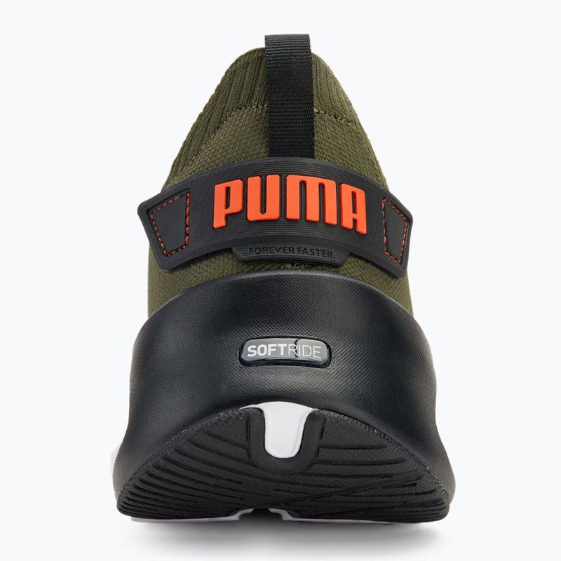 Bežecká obuv PUMA Softride Symmetry Fuzion puma olive/puma black/flame filcker 6