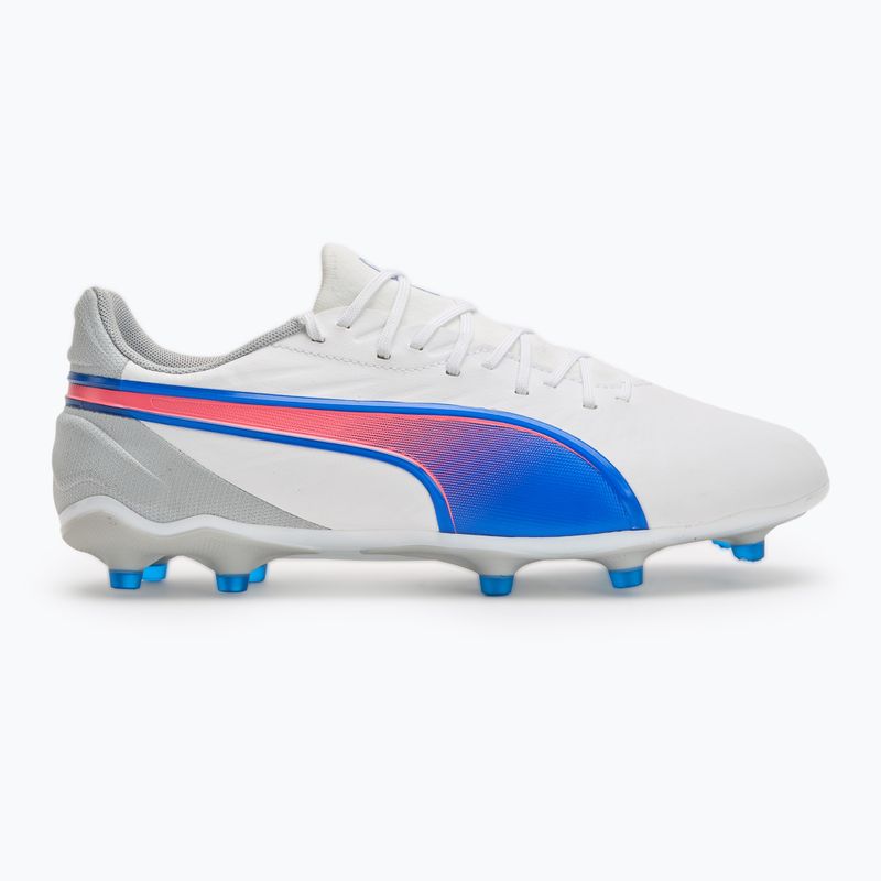 Futbalová obuv/ kopačky PUMA King Match FG/AG puma white/bluemazing/flat light grey/sunset glow 2