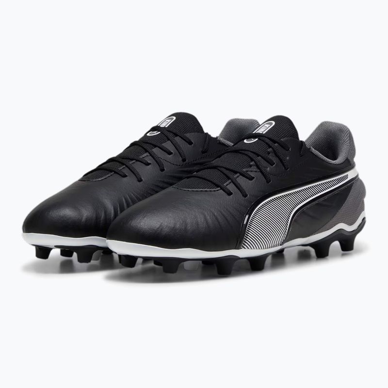 Detská futbalová obuv/ kopačky PUMA King Match FG/AG Jr puma black/puma white/cool dark grey 8