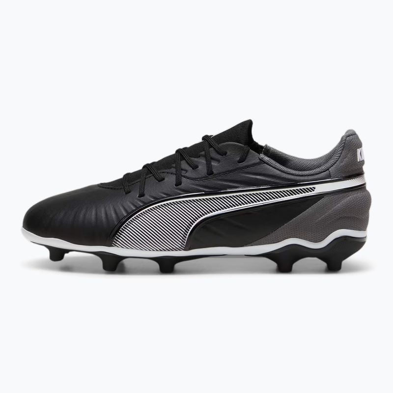 Detská futbalová obuv/ kopačky PUMA King Match FG/AG Jr puma black/puma white/cool dark grey 9