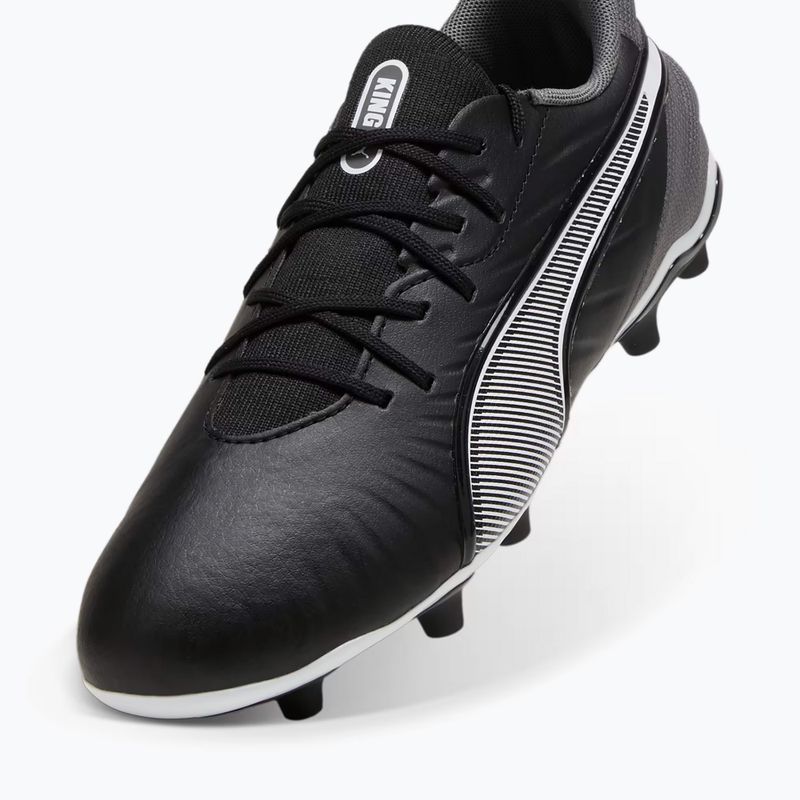 Detská futbalová obuv/ kopačky PUMA King Match FG/AG Jr puma black/puma white/cool dark grey 12