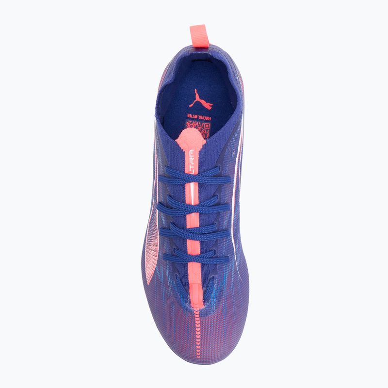 Detská futbalová obuv PUMA Ultra 5 Pro FG/AG Jr lapis lazuli/puma white/sunset glow 5