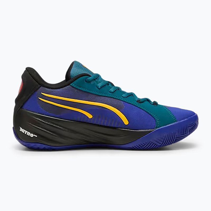 Pánska basketbalová obuv PUMA All-Pro Nitro Crowd Craze lapis lazuli/cold green/puma black 2