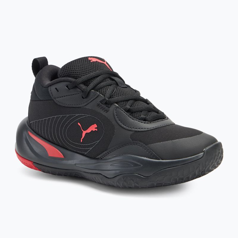 Detská basketbalová obuv PUMA Playmaker Pro JR  puma black/for all time red