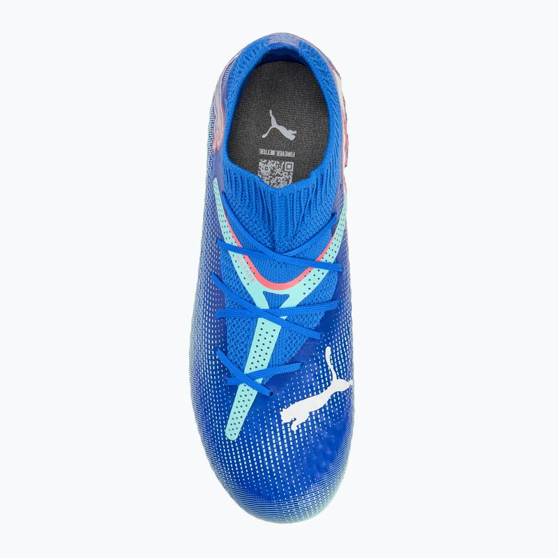 Detská futbalová obuv/ kopačky PUMA Future 7 Pro FG/AG Jr bluemazing/puma white/electric peppermint 5