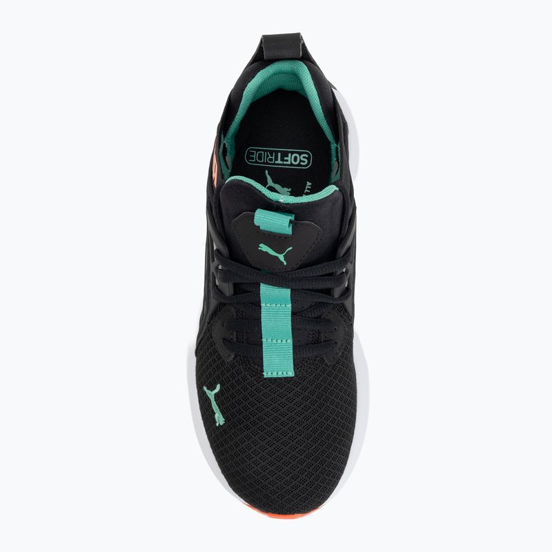 Detská obuv PUMA Softride Enzo NXT Jr puma black / jade frost 5